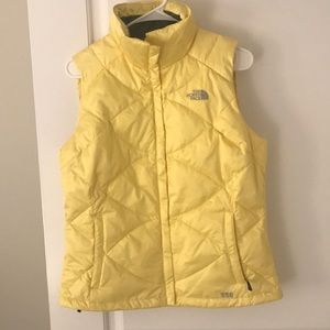 The North Face yellow vest